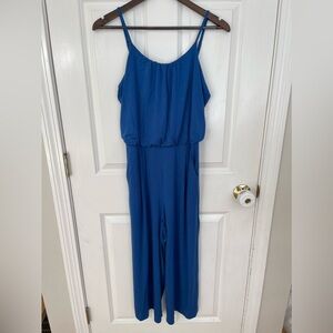 Cupio Blue Wide Leg Jumpsuit